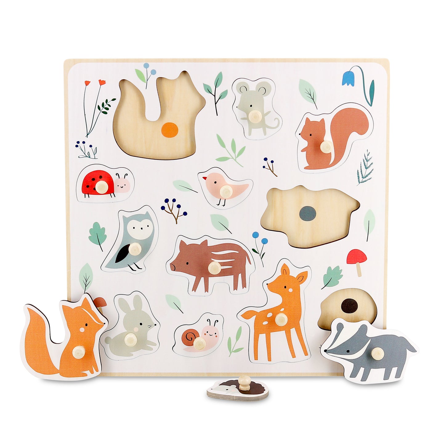 Puzzle encastrement - animaux de la forêt