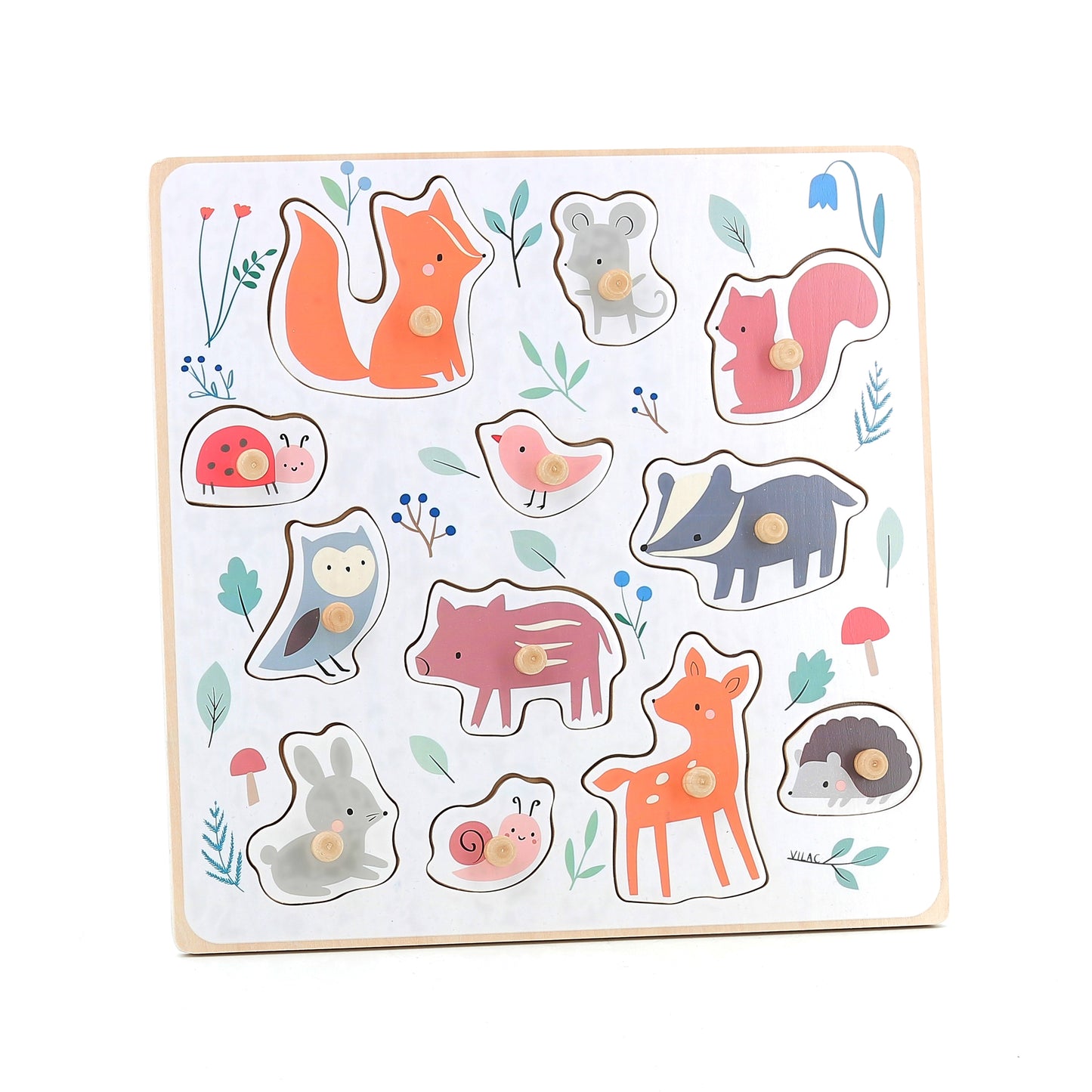 Puzzle encastrement - animaux de la forêt