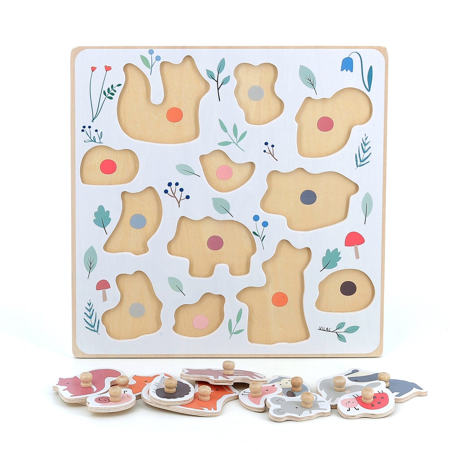 Puzzle encastrement - animaux de la forêt