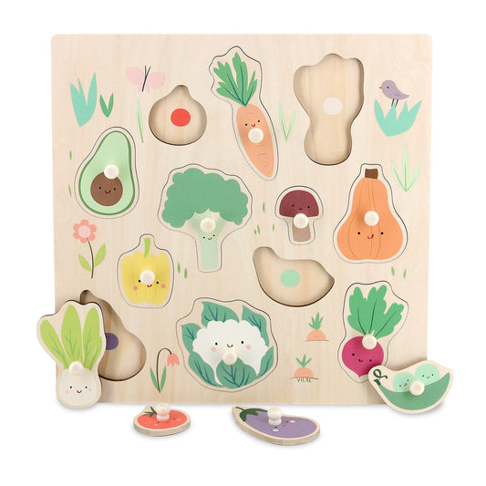 Puzzle encastrement - Les légumes du jardin