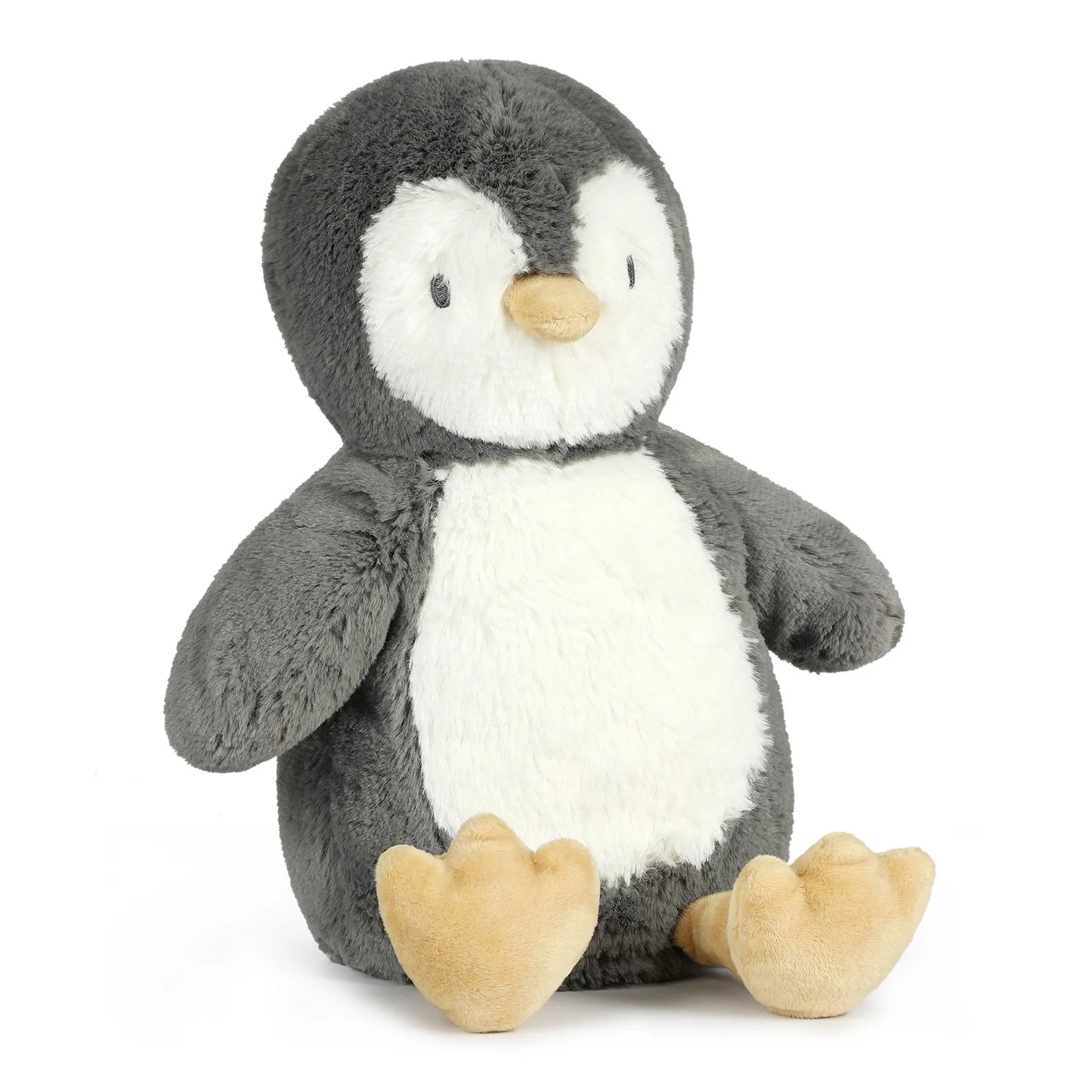 Peluche ultra douce pingouin Gris/ Blanc