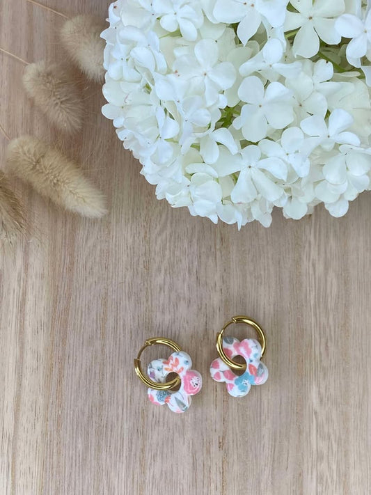 Boucles d’oreilles fleur fleurie - Femme