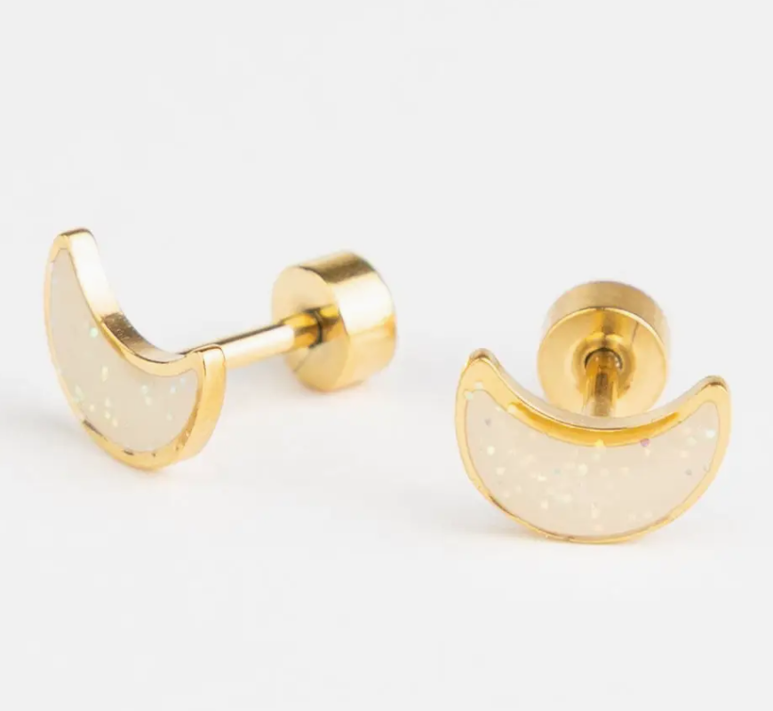 Boucles d'oreille enfant à vis