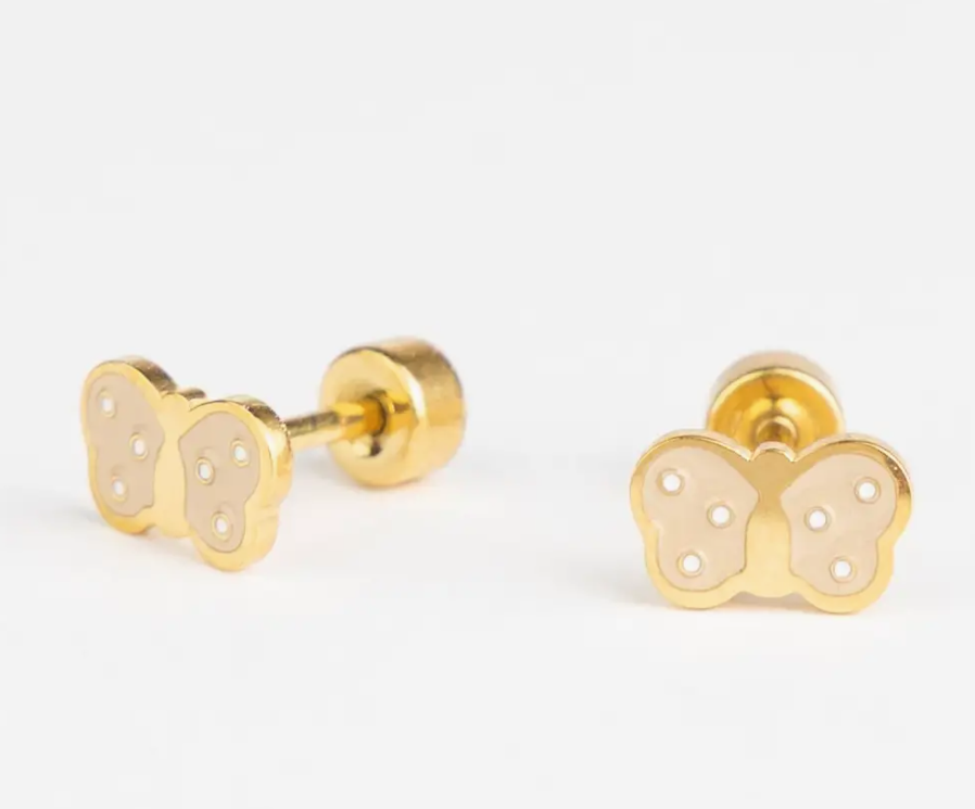 Boucles d'oreille enfant à vis