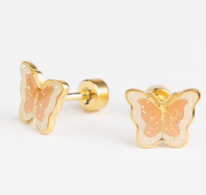 Boucles d'oreille enfant à vis