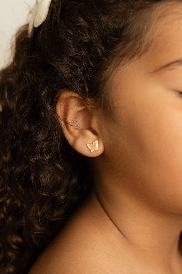 Boucles d'oreille enfant à vis