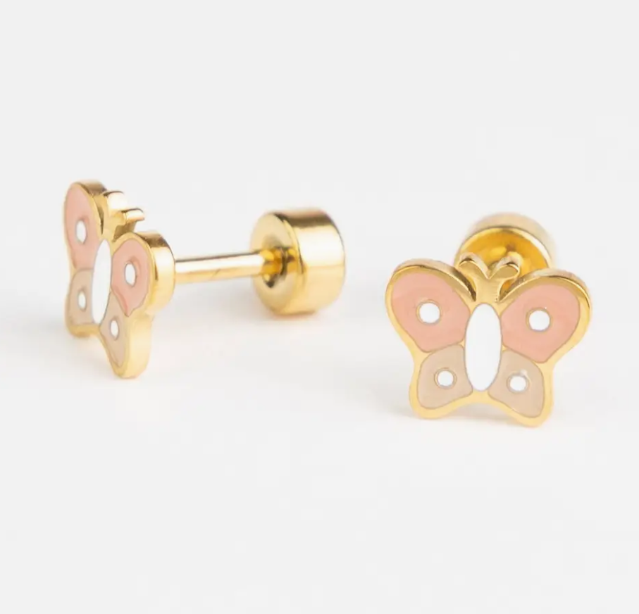 Boucles d'oreille enfant à vis