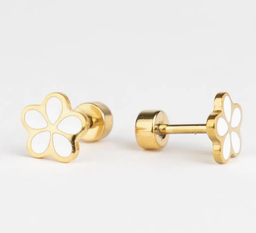 Boucles d'oreille enfant à vis