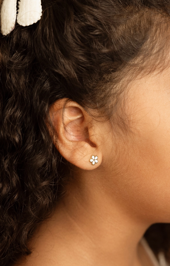 Boucles d'oreille enfant à vis