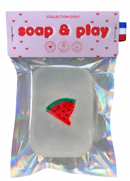 Savon surprise - pince à cheveux fruit