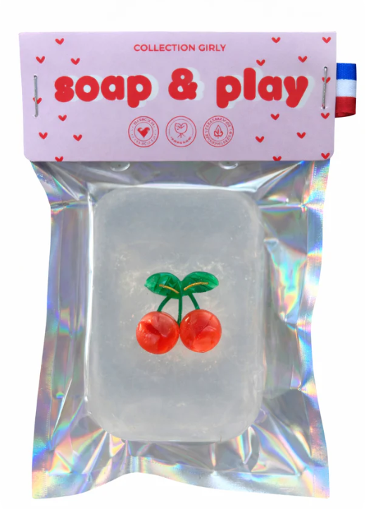 Savon surprise - pince à cheveux fruit