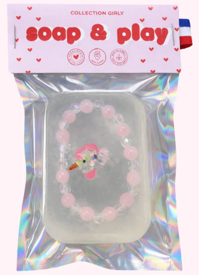 Savon surprise - bracelet rose