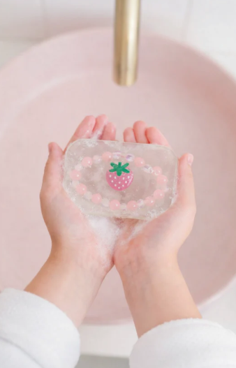 Savon surprise - bracelet rose
