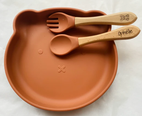 Set repas ours ocre