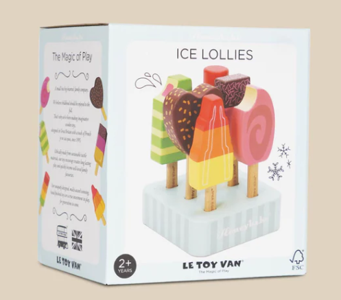 Glaces Lollies en bois