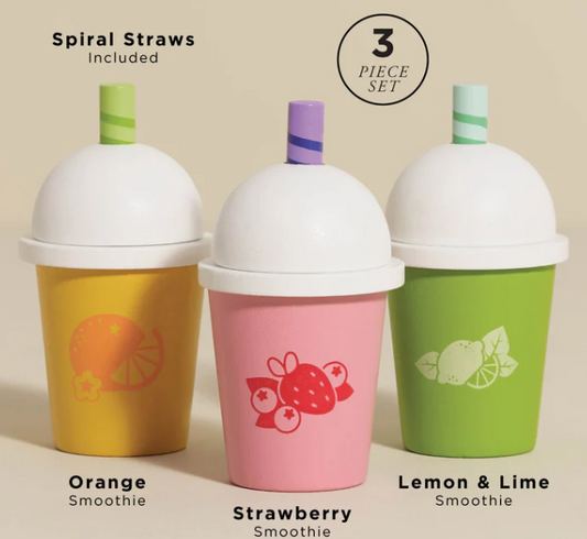 Trio de smoothies aux fruits