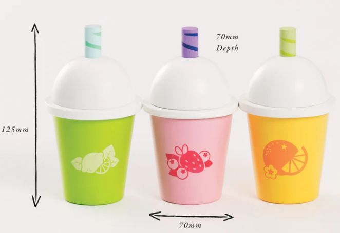 Trio de smoothies aux fruits