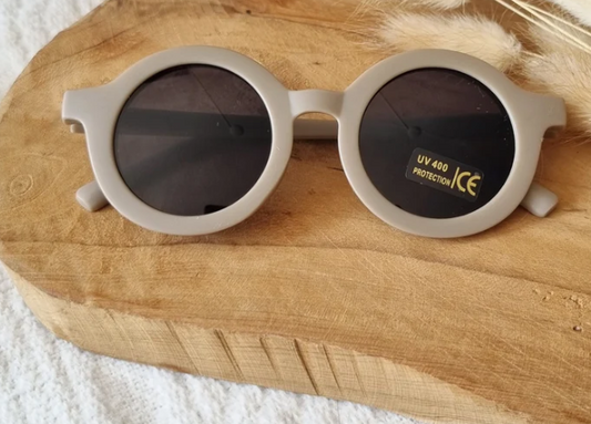 Lunettes de soleil rondes taupe
