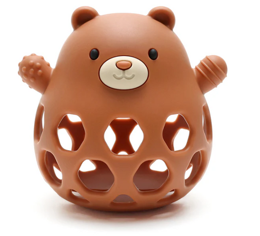 Balle ours silicone - rouille