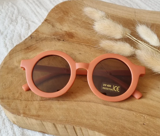 Lunettes de soleil rondes rouille