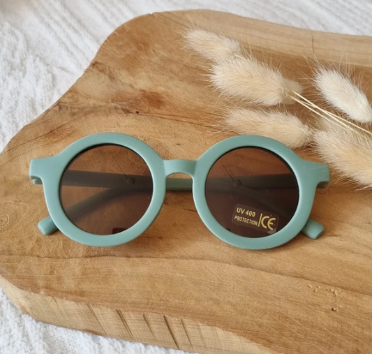 Lunettes de soleil rondes sauge