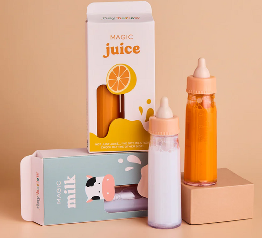 Duo de biberons magiques - lait et jus de fruit