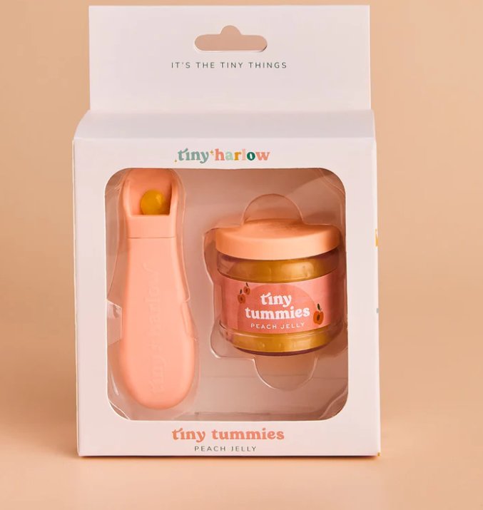 Petit pot de nourriture des poupées - pêche
