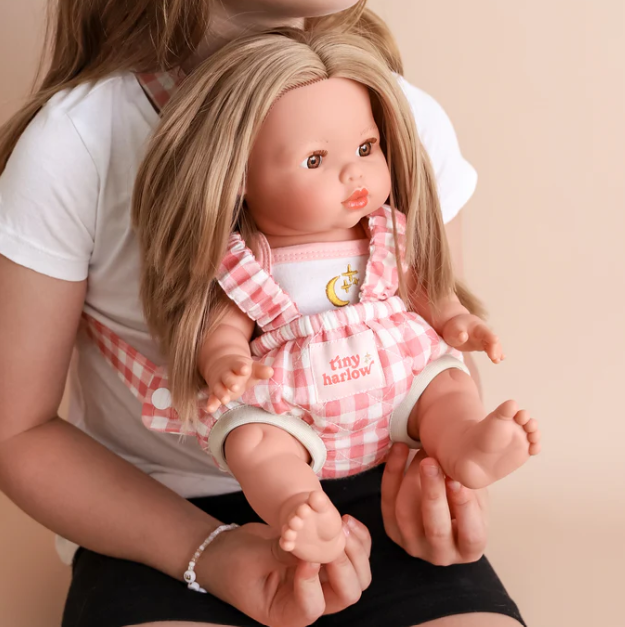Porte bébé Vichy moutarde