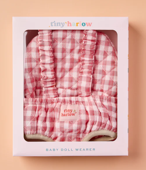 Porte bébé Vichy rose