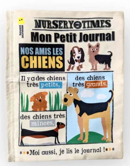 Mon petit journal en tissus "Les chiens"