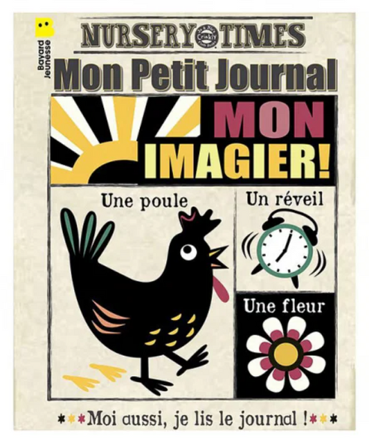 Mon petit journal en tissus "Mon imagier noir et blanc"