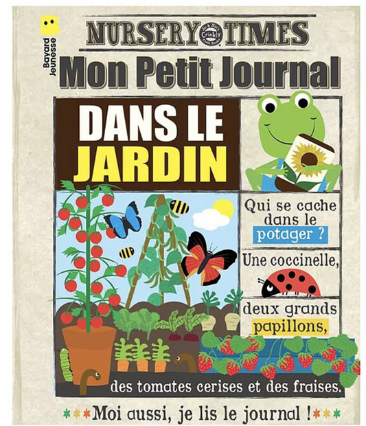 Mon petit journal en tissus "Dans le jardin"