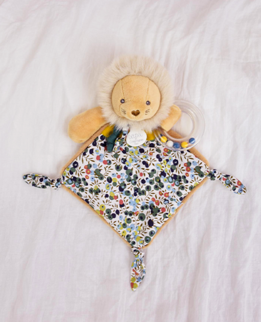 Doudou hochet a billes Lion - Boh'aime