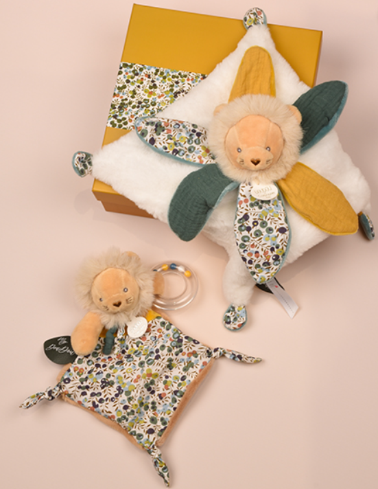 Doudou hochet a billes Lion - Boh'aime