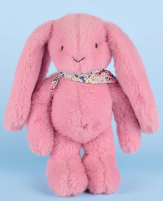 Peluche lapin Rose 35 cm - Lapin Fleurette