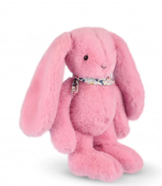 Peluche lapin Rose 35 cm - Lapin Fleurette