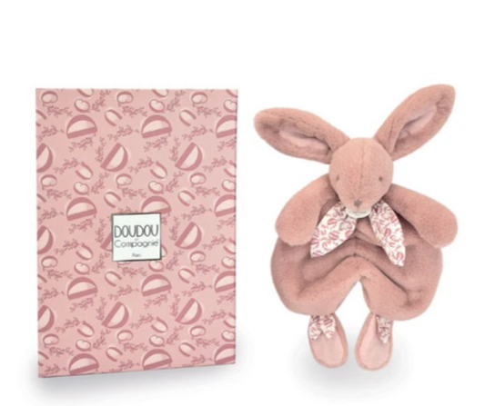 Lapin DOUDOU® - Doudou lapin Rose poudré - 29 cm