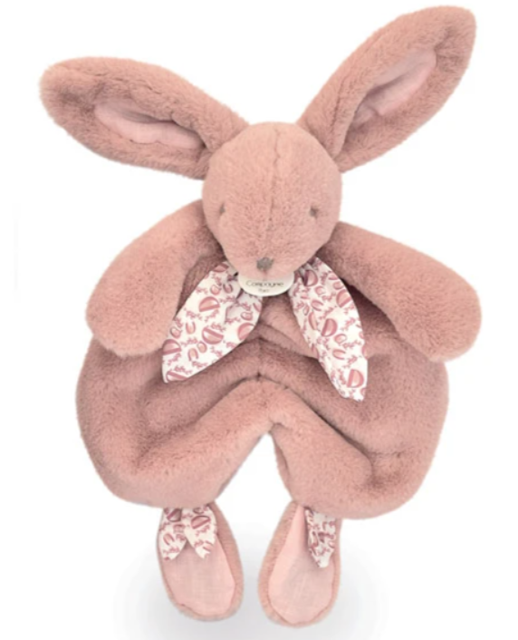 Lapin DOUDOU® - Doudou lapin Rose poudré - 29 cm