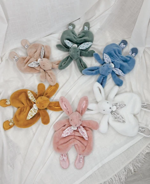 Lapin DOUDOU® - Doudou lapin Rose poudré - 29 cm
