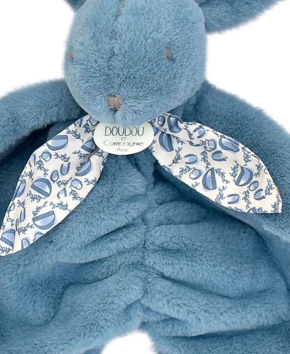 Lapin DOUDOU® - Doudou lapin bleu - 29 cm