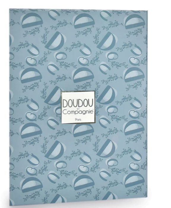 Lapin DOUDOU® - Doudou lapin bleu - 29 cm