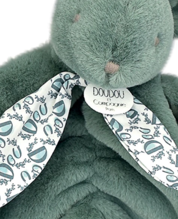 Lapin DOUDOU® - Doudou lapin vert- 29 cm