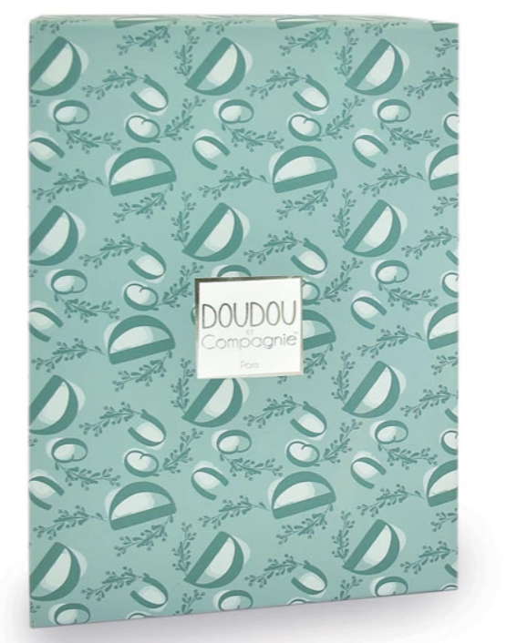 Lapin DOUDOU® - Doudou lapin vert- 29 cm
