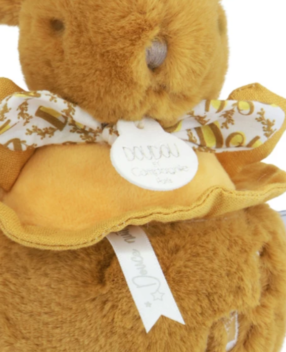 Lapin DOUDOU® - boite à musique lapin - 20 cm - Ocre