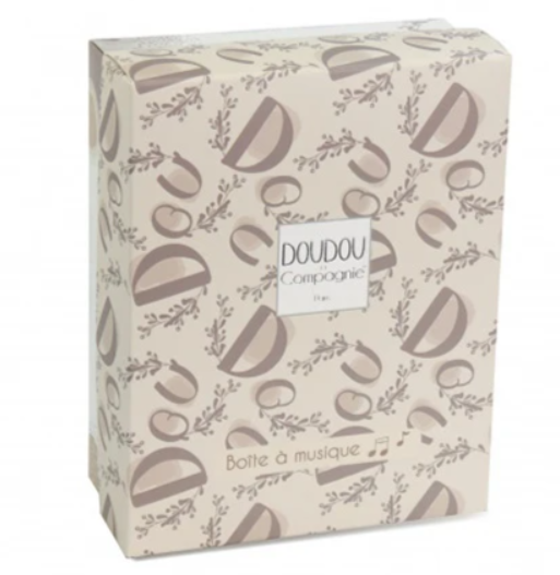 Lapin DOUDOU® - boite à musique lapin - 20 cm - Beige