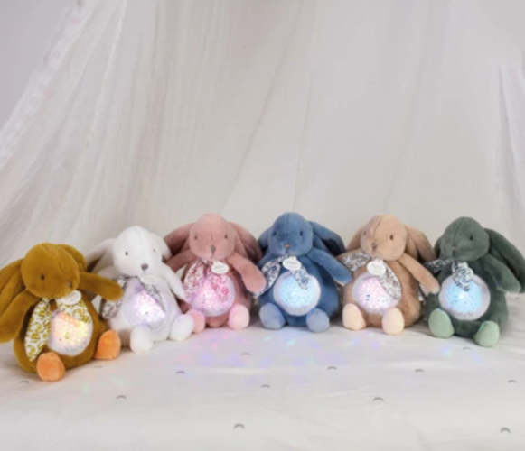 Veilleuse Lapin Musicale Projection mur avec chansons Douces - Vert