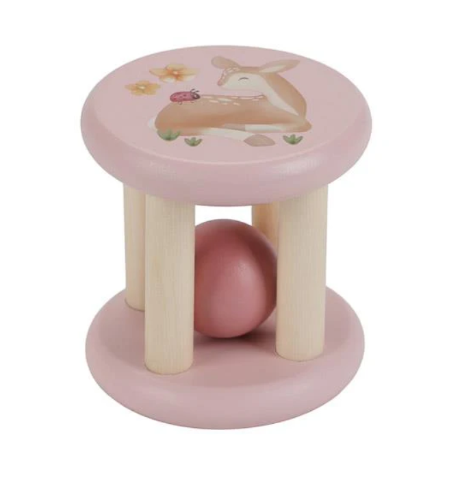 Hochet rouleau - Rose - Fairy Garden