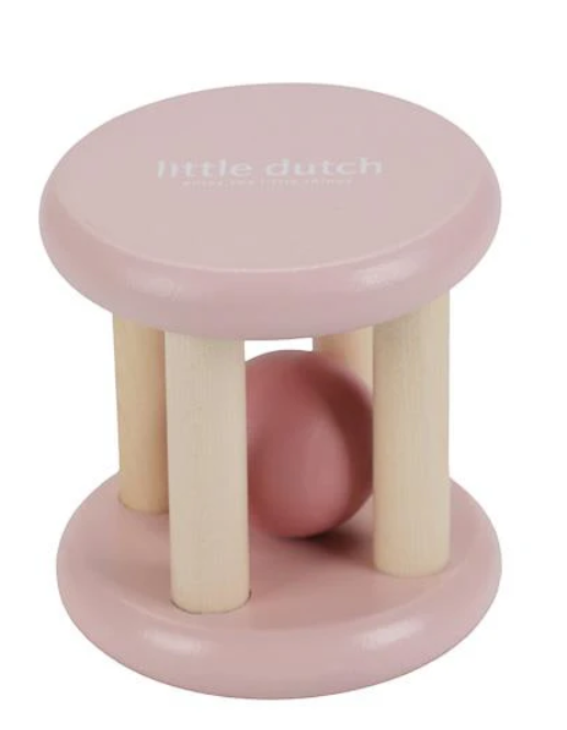 Hochet rouleau - Rose - Fairy Garden
