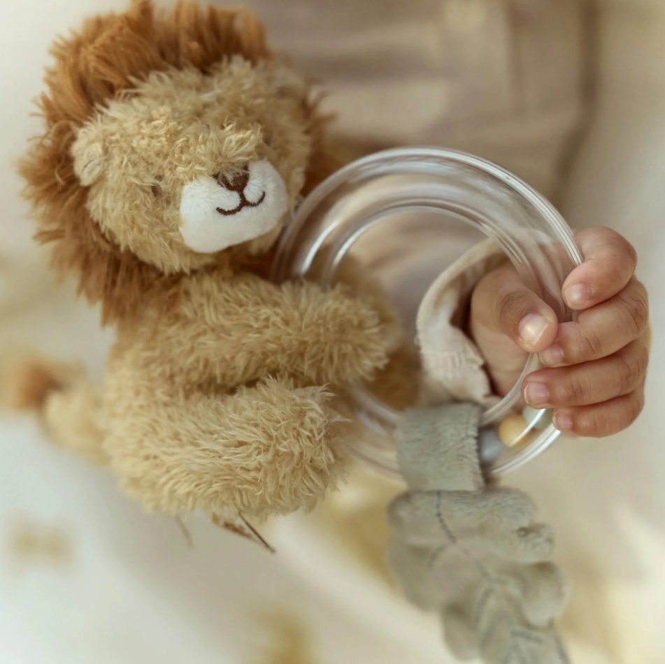 Hochet anneau Lion - Jaune