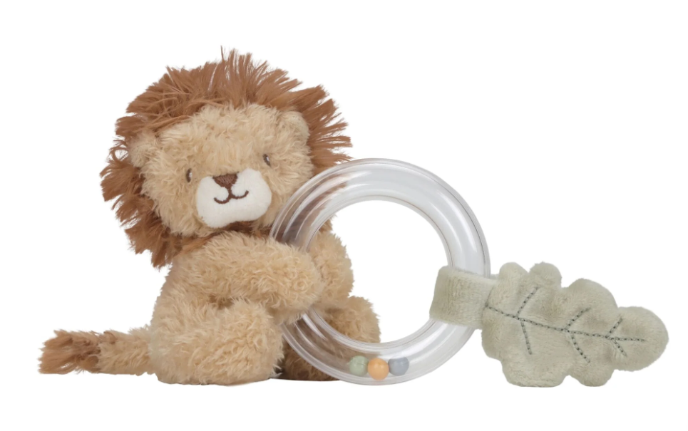 Hochet anneau Lion - Jaune